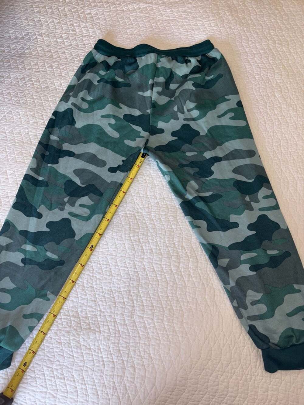 Real Essentials Camo Fleece Jogger Sweatpants Mens XL Drawstring Lounge Pants